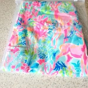 Leggings - Deer with Greens & Pinks